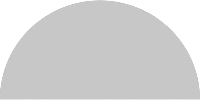 28"W x 14"H x 2"P Half Round Smooth Architectural Grade PVC Pediment
