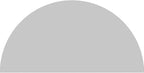 28"W x 14"H x 2"P Half Round Smooth Architectural Grade PVC Pediment