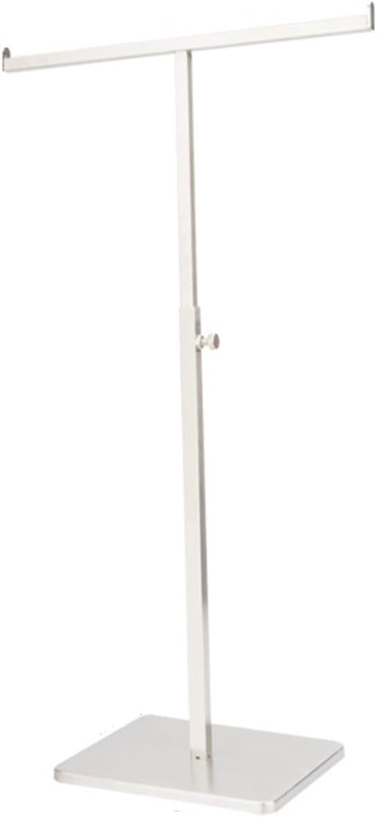 GAMAK Scarf Rack Display for Small Space, Scarf Display Stand Retail for Store Silk Neckband Girdle Pants Scarf Storage Organizer for Boutique Clothing Store (Color : White)