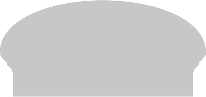 24" W x 12-7/8"H x 2-3/4"P Elliptical 3 Spoke Architectural Grade PVC Combination Pediment