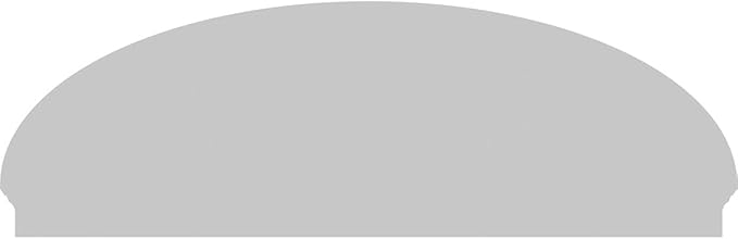 82" W x 27-3/8"H x 2-3/4"P Elliptical Smooth Architectural Grade PVC Combination Pediment