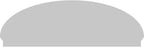 82" W x 27-3/8"H x 2-3/4"P Elliptical Smooth Architectural Grade PVC Combination Pediment