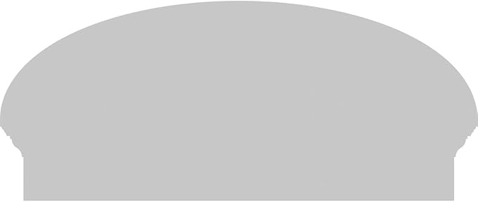 32" W x 14-7/8"H x 2-3/4"P Elliptical Smooth Architectural Grade PVC Combination Pediment
