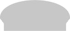 28" W x 13-7/8"H x 2-3/4"P Elliptical Sunburst Architectural Grade PVC Combination Pediment