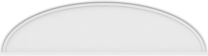 Ekena Millwork 86"W x 22-1/2"H x 2"P Elliptical Smooth Architectural Grade PVC Pediment