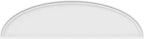 Ekena Millwork 86"W x 22-1/2"H x 2"P Elliptical Smooth Architectural Grade PVC Pediment