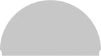 86"W x 49-3/4"H x 2-3/4"P Half Round Sunburst Architectural Grade PVC Combination Pediment
