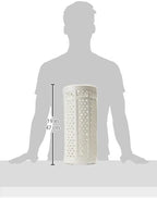 Red Lantern 17" Carved Lattice Decorative Umbrella Stand
