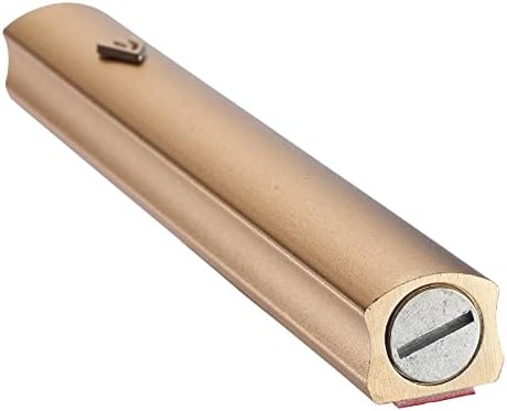 A&S Mezuzot Alumium Mezuzah Case in Silver Shin Design Weatherproof Door Mezuza Judaica Art for Home Blessing (Gold, 6 Inches)
