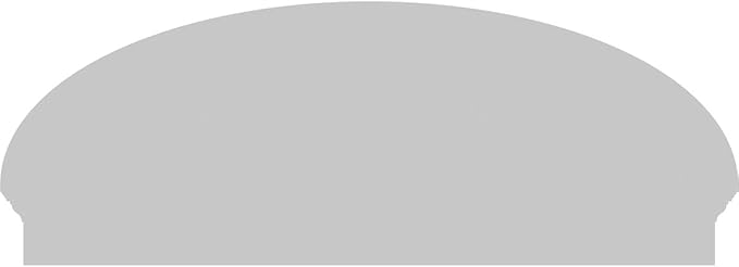 52" W x 19-7/8"H x 2-3/4"P Elliptical Sunburst Architectural Grade PVC Combination Pediment