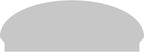 52" W x 19-7/8"H x 2-3/4"P Elliptical Sunburst Architectural Grade PVC Combination Pediment