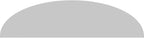 76" W x 20" H x 2" P Elliptical 3 Spoke Architectural Grade PVC Pediment