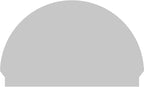 48"W x 30-3/4"H x 2-3/4"P Half Round 4 Spoke Architectural Grade PVC Combination Pediment