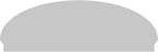 72" W x 24-7/8"H x 2-3/4"P Elliptical 3 Spoke Architectural Grade PVC Combination Pediment