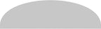 Ekena Millwork 50"W x 13-1/2"H x 2"P Elliptical Smooth Architectural Grade PVC Pediment