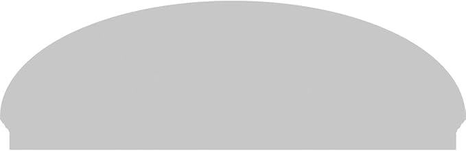 82" W x 27-3/8"H x 2-3/4"P Elliptical Sunburst Architectural Grade PVC Combination Pediment