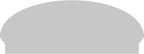 46" W x 18-3/8"H x 2-3/4"P Elliptical Smooth Architectural Grade PVC Combination Pediment
