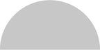 38"W x 19"H x 2"P Half Round Sunburst Architectural Grade PVC Pediment