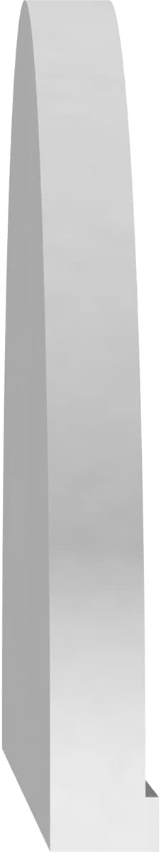 Ekena Millwork 86"W x 22-1/2"H x 2"P Elliptical Smooth Architectural Grade PVC Pediment