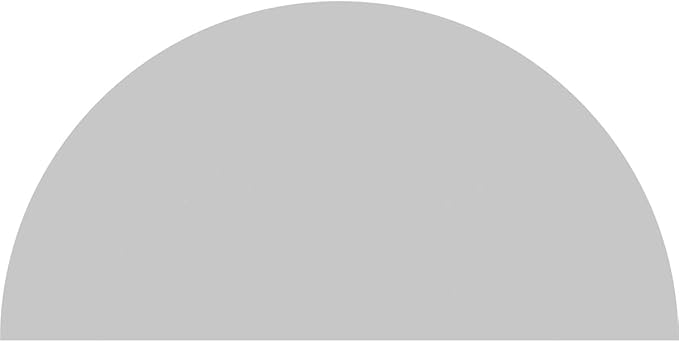 76"W x 38"H x 2"P Half Round Smooth Architectural Grade PVC Pediment