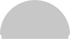 74"W x 43-3/4"H x 2-3/4"P Half Round 4 Spoke Architectural Grade PVC Combination Pediment