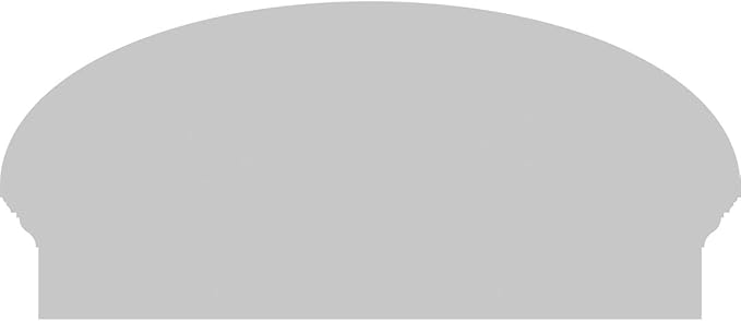 30" W x 14-3/8"H x 2-3/4"P Elliptical 3 Spoke Architectural Grade PVC Combination Pediment