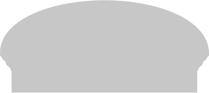 28" W x 13-7/8"H x 2-3/4"P Elliptical 3 Spoke Architectural Grade PVC Combination Pediment