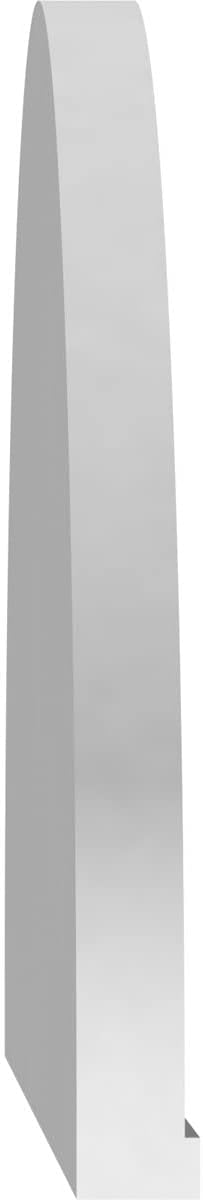 78" W x 20-1/2"H x 2" P Elliptical 3 Spoke Architectural Grade PVC Pediment