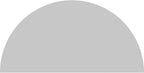 48"W x 24"H x 2"P Half Round Smooth Architectural Grade PVC Pediment