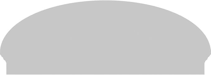 54" W x 20-3/8"H x 2-3/4"P Elliptical 4 Spoke Architectural Grade PVC Combination Pediment