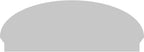 54" W x 20-3/8"H x 2-3/4"P Elliptical 4 Spoke Architectural Grade PVC Combination Pediment