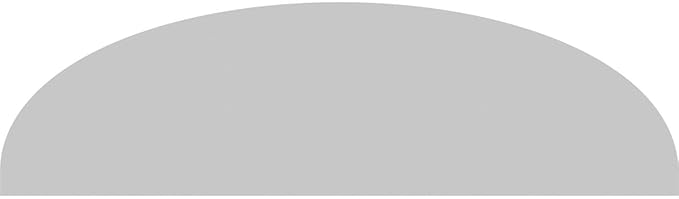 Ekena Millwork 84"W x 22"H x 2"P Elliptical Smooth Architectural Grade PVC Pediment
