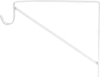 HOME MASTER HARDWARE 10 Pack Heavy Duty Closet Shelf & Rod Brackets, Wall Mounted Closet Shelves Bracket with Rod Support for Both Shelf Storage and Closet Rod White