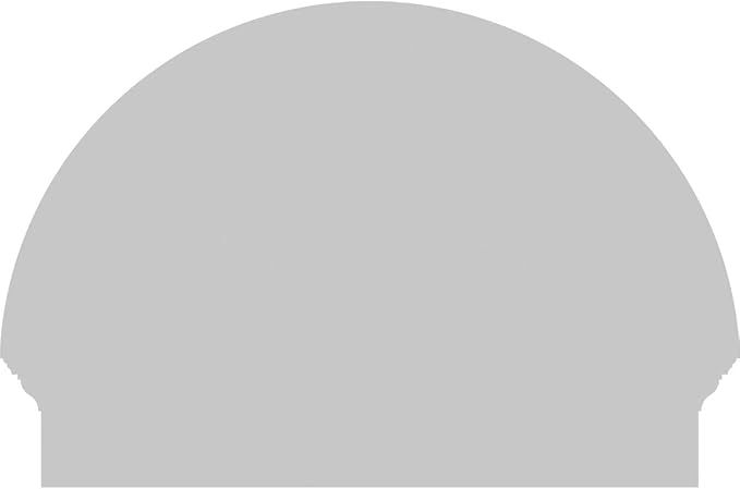28"W x 20-3/4"H x 2-3/4"P Half Round Smooth Architectural Grade PVC Combination Pediment