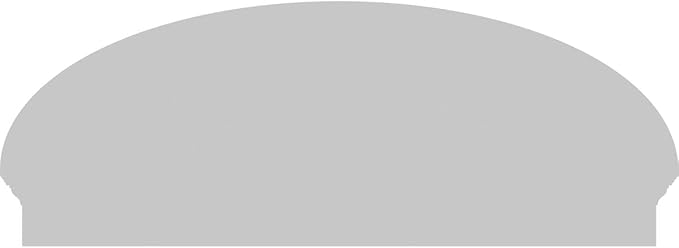 50" W x 19-3/8"H x 2-3/4"P Elliptical Sunburst Architectural Grade PVC Combination Pediment