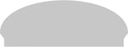 50" W x 19-3/8"H x 2-3/4"P Elliptical Sunburst Architectural Grade PVC Combination Pediment