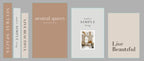 3 PCS Faux Decorative Books for Home Decor-Coffee Table Books Decor-Aesthetic Fake/Faux Books for Decoration,libros Decoration for Coffee Table, Shelf Accessories (Neutral spaccs Simple Live)