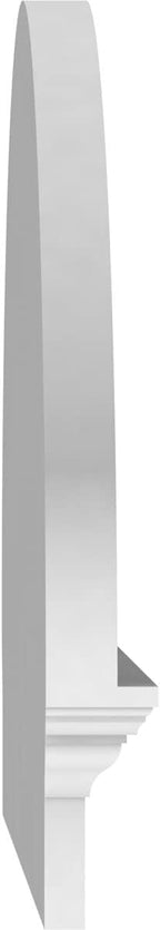 68" W x 23-7/8"H x 2-3/4"P Elliptical 4 Spoke Architectural Grade PVC Combination Pediment