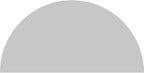 40"W x 20"H x 2"P Half Round Sunburst Architectural Grade PVC Pediment