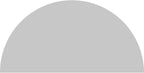Ekena Millwork 50"W x 25"H x 2"P Half Round 4 Spoke Architectural Grade PVC Pediment