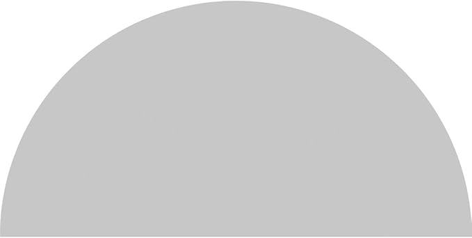 Ekena Millwork 50"W x 25"H x 2"P Half Round 4 Spoke Architectural Grade PVC Pediment