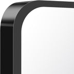 BONEWEI 60x36 inch Large Bathroom Mirror,Black Rectangle Mirror,Wall Mounted Bathroom Frame Vanity Mirror with Round Corner for Bedroom Living Room, Entryway Hangs Horizontal or Vertical