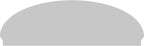 86" W x 28-3/8"H x 2-3/4"P Elliptical Sunburst Architectural Grade PVC Combination Pediment