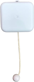 BinkeGG Play (Always with Me) White Plastic Pull String Cord Music Box with Sankyo Musical Movement (65 Tunes Option)