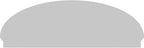 76" W x 25-7/8"H x 2-3/4"P Elliptical Smooth Architectural Grade PVC Combination Pediment