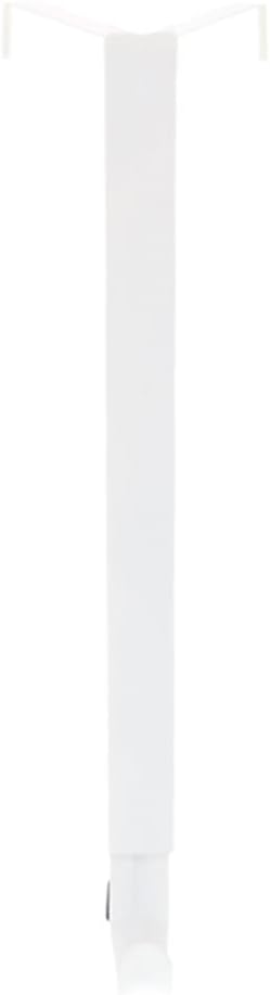 Haute Decor Adapt Adjustable Wreath Hanger, Top & Length Adjustable (Matte White)