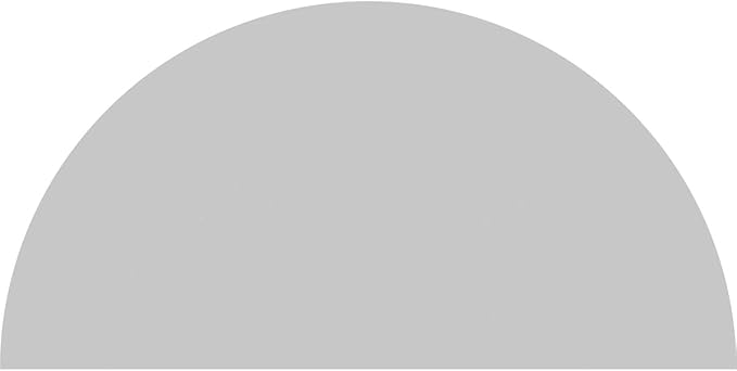 80"W x 40"H x 2"P Half Round 3 Spoke Architectural Grade PVC Pediment