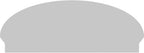 48" W x 18-7/8"H x 2-3/4"P Elliptical Smooth Architectural Grade PVC Combination Pediment