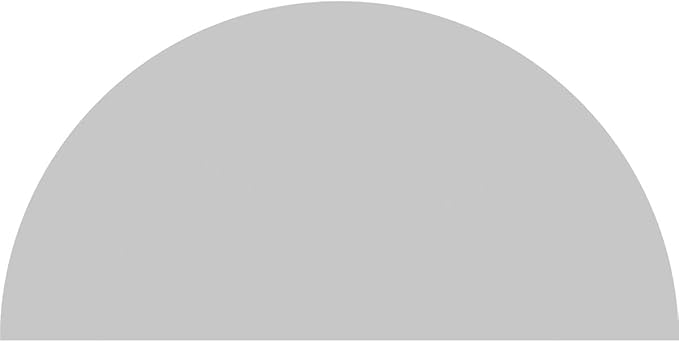 50"W x 25"H x 2"P Half Round Smooth Architectural Grade PVC Pediment