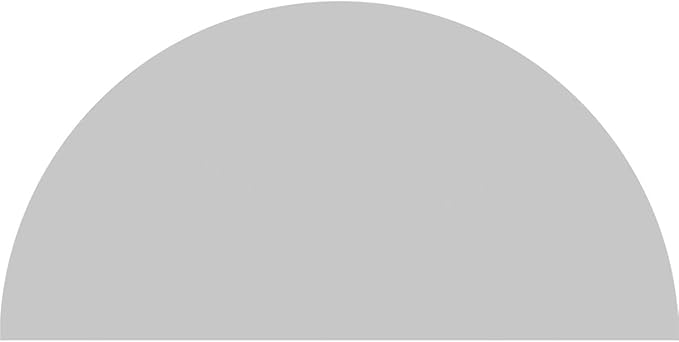 34"W x 17"H x 2"P Half Round Smooth Architectural Grade PVC Pediment